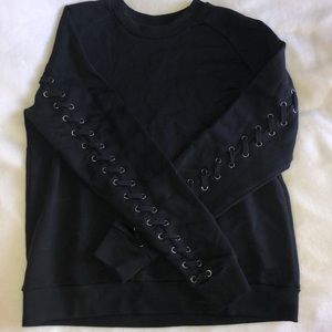 ALL SAINTS XS BLACK crew neck